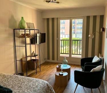 Cabourg Apartamento | La Suite Émeraude - Cosy, chic et bord de mer