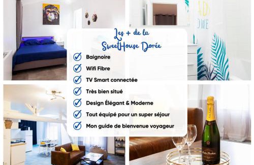 Vitry-le-Francois Apartamento | La Sweet House Dorée Centre Ville Wifi Tout confort