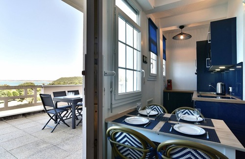 Saint-Cast-le-Guildo Apartamento | La Terrasse de Pen-Guen - Vue Mer