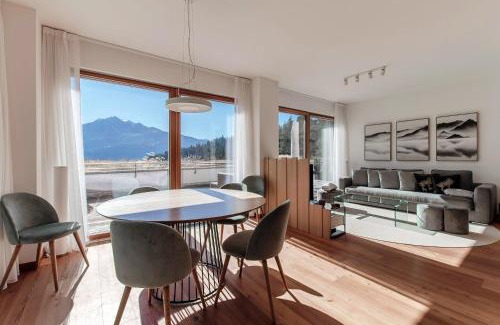 Laax Apartamento | Laax Alpine Lodge by Quokka 360 - terrace with magnificent mountain views
