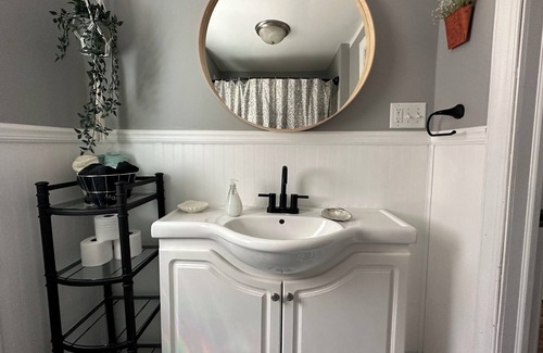 Como Cabaña | Lake Geneva cottage with Lake Como private beach access right down the road.