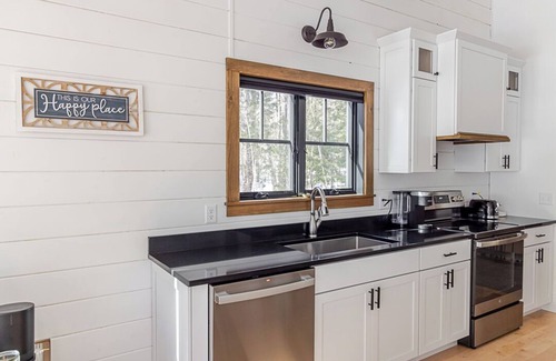 North Bridgton Casa | Lakefront, brand new, craftsman style 4-bedroom 2 bath house home on Long Lake.