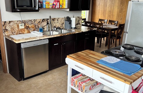 Clearlake Casa | Lakefront Cabin with A/C, Private Beach, Boat Launch & 180° Views of Clear Lake