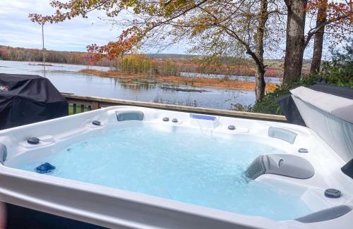 Lake Ariel Villa | Lakefront Family Home, Kayaks, Hot Tub, Fireplace