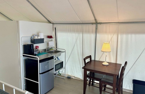 Mariaville Cabina | Lakefront Glamping Tent w/ensuite bathroom, King Bed, Fabulous View, near Acadia