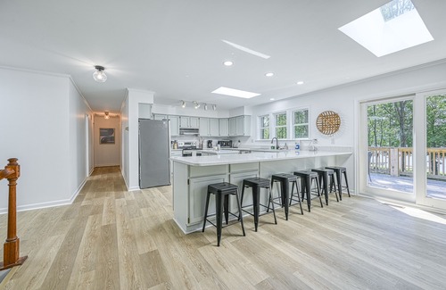 Bumpass Casa | Lakefront home with water & sunset views, dock, paddleboards, kayaks, firepit