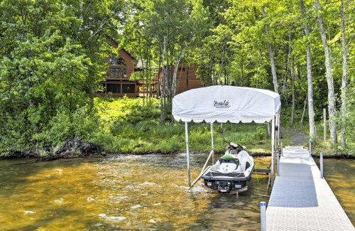 Birchwood Casa | Lakefront Wisconsin Cabin with Boat Dock!
