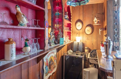 Lake Lure Cabaña | Lakeview Lodge - Screened Porch with Lake View, Fire Pit, Fireplace, Dog Friendly