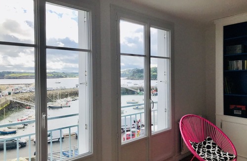 Douarnenez Apartamento | Large apartment with sea view over the port of Rosmeur
