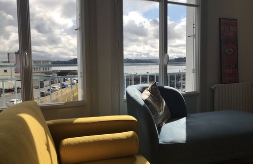 Douarnenez Apartamento | Large apartment with sea view over the port of Rosmeur
