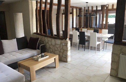 Genneville Casa | Large 300m2 gîte for 14 people with sauna / fitness / pétanque /