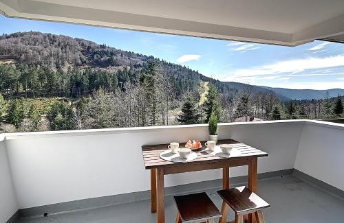 La Bresse Apartamento | Le Cocoøn, balcon, vue station