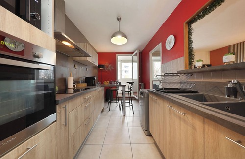 Royallieu Pompidou Apartamento | Le Cocon des Pros Quiet & fully equipped