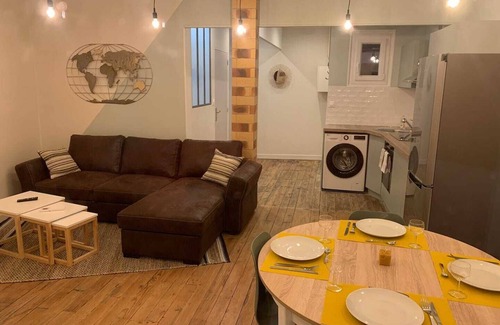 Clou Bouchet Apartamento | Le Côté Rétro Centre Ville- 2mn from the train station and the city center( ideal for families and businesses)