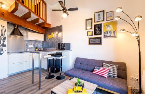 Mont-de-Marsan Apartamento | Le Duplex Lemon - Séjour Acidulé Proche Centre