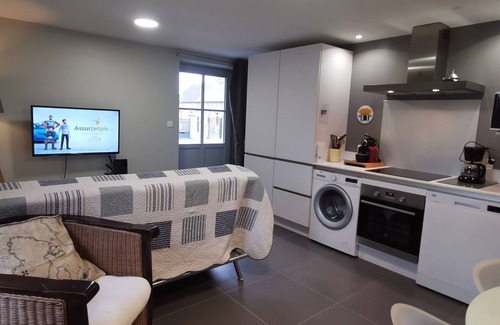 Mont-Dol Cabaña | Le Fournil-Gîte-Apartamento-Baño privado con bañera