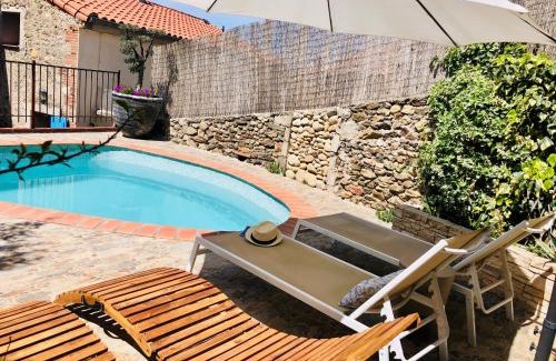 Montesquieu-des-Alberes Casa | Le Mas des Alberes Piscine privative proche mer et Collioure, climatisation, parking ,WiFi