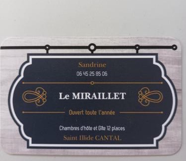 Saint-Illide Cama Y Desayuno | Le Miraillet, chambre hôte