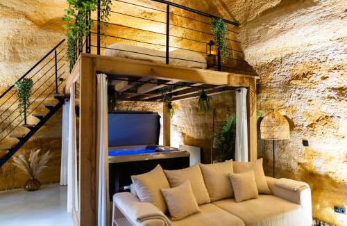 Doue-la-Fontaine Apartamento | Le temps suspendu, Nuit sous la roche & jacuzzi
