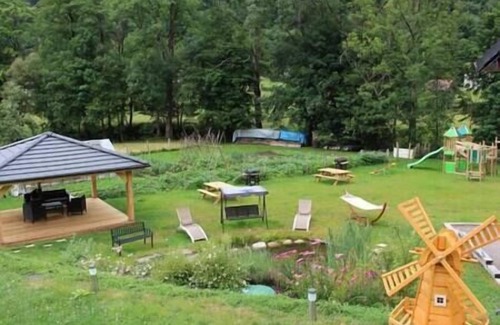 Rochesson Casa | Les Framboisiers: shared spa and pool, playground, 6p