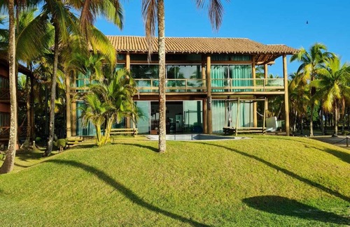 Igrapiuna Casa | Linda Casa de Praia na Exuberante Ilha do Contrato em Frente a Barra Grande BA