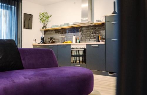 Lubbecke Apartamento | Lio Suite Deluxe Apartment Küche Terrasse Parken Netflix