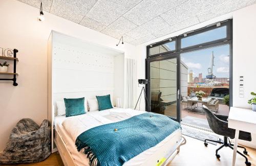 Neckarstadt-West Apartamento | Lit Living - Luxus Loft - Box Spring - Air Con - BBQ - Panorama