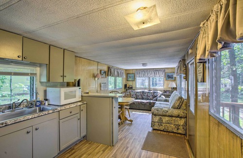 Irons Cabina | Little Manistee Riverfront Cabin w/ Fire Pit!