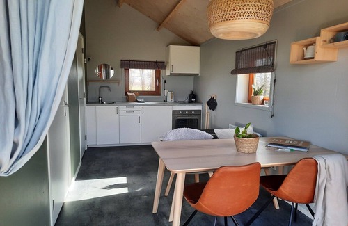 Ruinerwold Casa | Lodge en Drenthe con terraza escénica