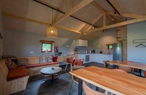 Ruinerwold Casa | Lodge en Drenthe con terraza escénica