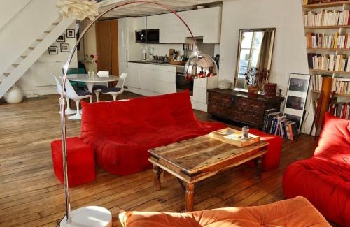 Quartier de la Folie-Mericourt Apartamento | Loft style condo 4 people in central and trendy Paris