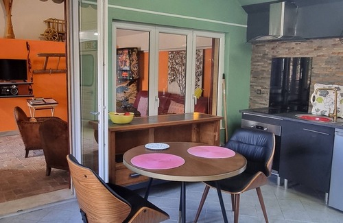 Marchais Apartamento | Loft-La Remise-Baño privado con hidromasaje-Superior-Vista al Jardín