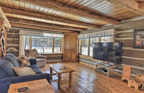 White Lake Casa | Log Cabin on the Wolf River with Private Hot Tub!