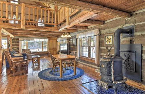 White Lake Casa | Log Cabin on the Wolf River with Private Hot Tub!