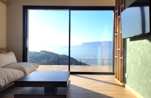 La Combe-de-Lancey Apartamento | Logement avec jacuzzi et sauna en terrasse, belle vue panoramique