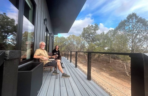 Cedaredge Cabaña | Lost Buck Resort - A modern cottage surrounded by native trees & beautiful view