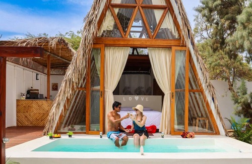 Máncora Cabina | Love Shack/Pool/Parking/BBQ/Private Paradise.