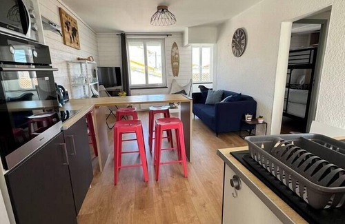 La Bernerie-en-Retz Apartamento | Bonito apart 55m² 5 pers 2 habitaciones,terraza vista al mar