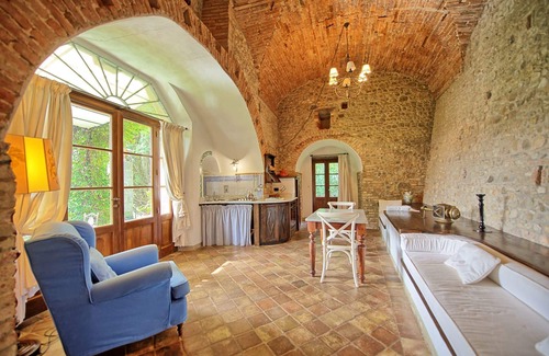 Montespertoli Otro | Hermoso apartamento para 2 personas con WIFI, piscina, A/C y vista panorámica