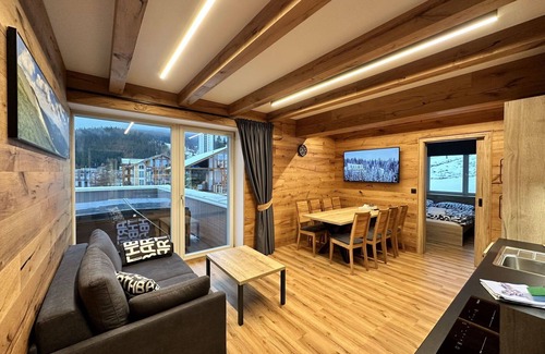 Pec pod Snezkou Apartamento | Precioso apartamento para 6 personas con jacuzzi, WIFI, TV, terraza y vista panorámica