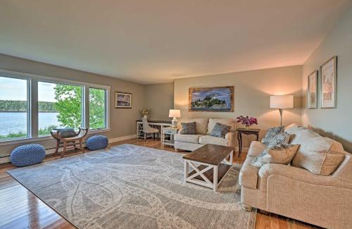 Owls Head Casa | Lovely Waterfront Owls Head Home with Own Beach