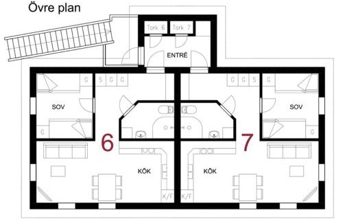 Bruksvallarna Apartamento | Lullens Stugby - Lägenhetshuset 6-9