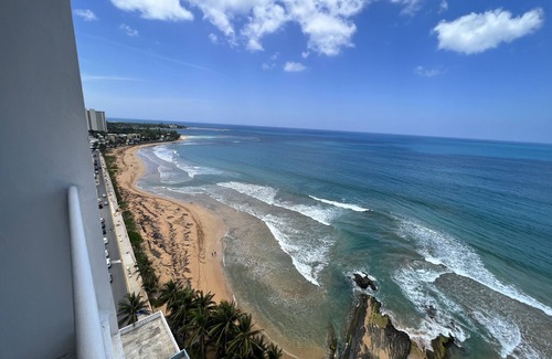 La Pared Condominio | Luquillo Oceanfront Balcony Suite Near El Yunque with private beach access
