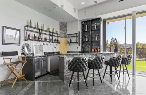Woodland Hills Villa | Luxe 8000 sqft w/ 2 Pools, Sauna, Putting Green, Game Room | Alta Vista Estate