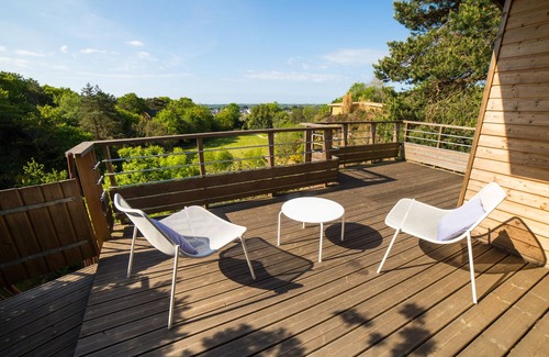 Pont-Aven Cabina | La Vision'air-Cabaña de madera-Panorámico-Baño privado con bañera-Vista del v...