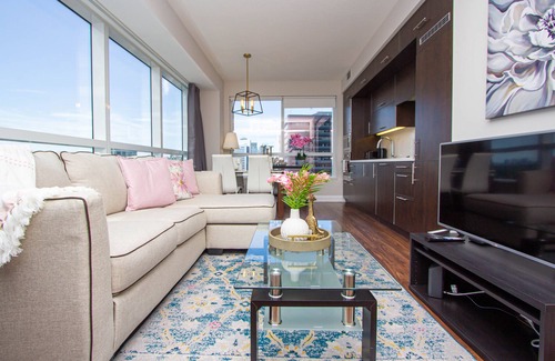 Willowdale Apartamento | Luxury 2 BDR condo/ Amazing view parking/ subway/ North York