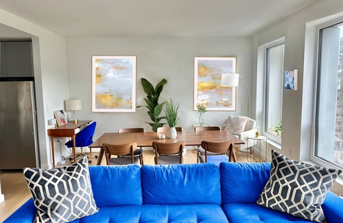 Hoboken Apartamento | Luxury 2BR-2BA - 15 Minutes to NYC - Elevator - Rooftop - Gym - Lounge - Laundry