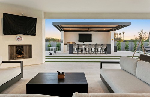Central Scottsdale Casa | Luxury 6BR Villa w/ Pickleball Court & Heated Spa!
