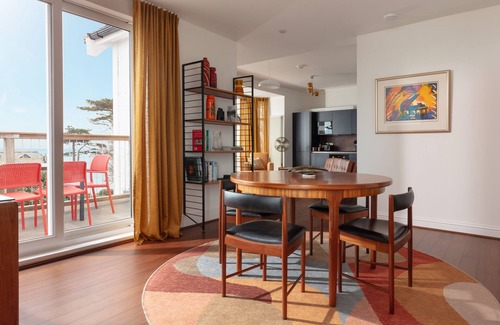 Maenporth Apartamento | Apartamento-Lujoso-Baño privado con ducha-Vista al Mar-Sea Views Dog Friendly