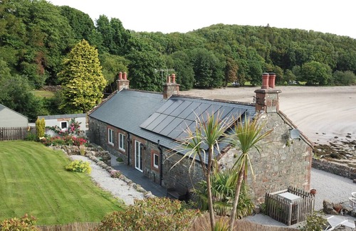 Kirkcudbright Cabaña | Cabaña de lujo con vista al mar con acceso directo a la playa en 2 acres